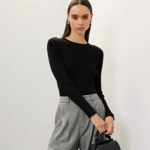 Great Jones Knit Sweater Warm Layerable Ribbed Small